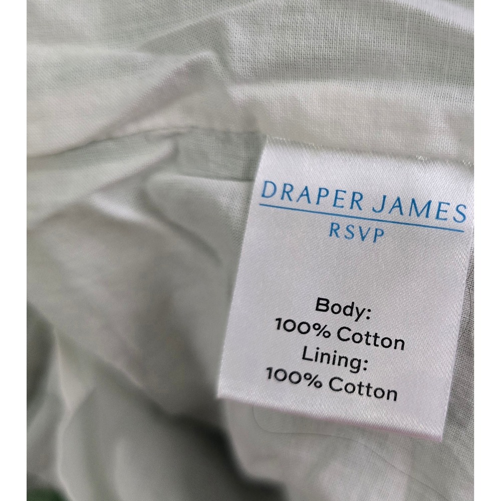 Draper James RSVP Green Gingham Tiered Midi Dress Cotton Ruffle Strap Size M - Picture 16 of 16